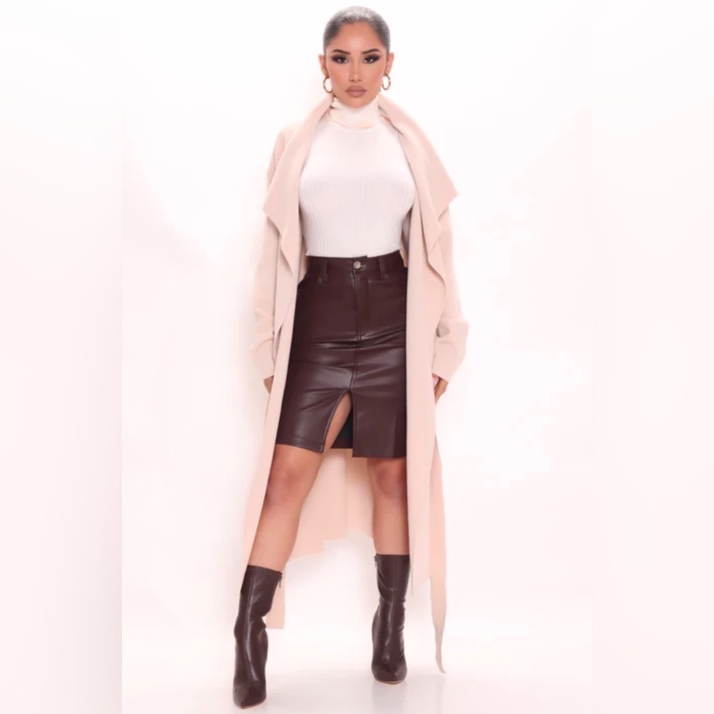 🆕Fashion Nova - Tania Sweater Long Tie Waist Open Front Cardigan